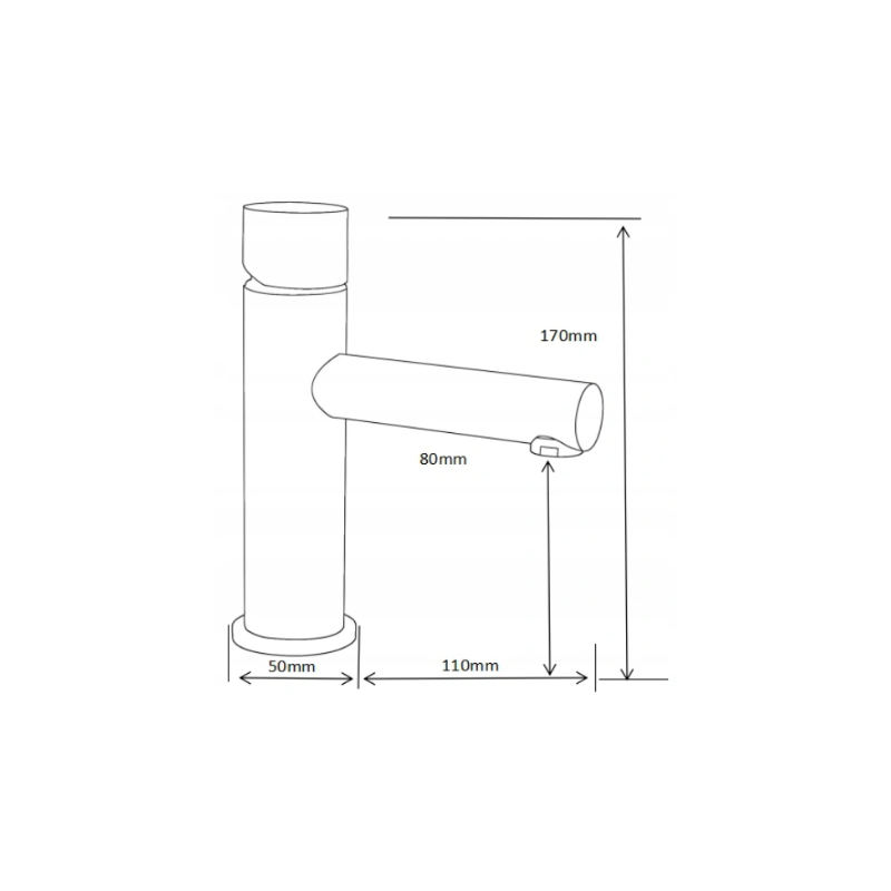 Mexen Elba One baterie pentru chiuvetă, grafit - 74101-66