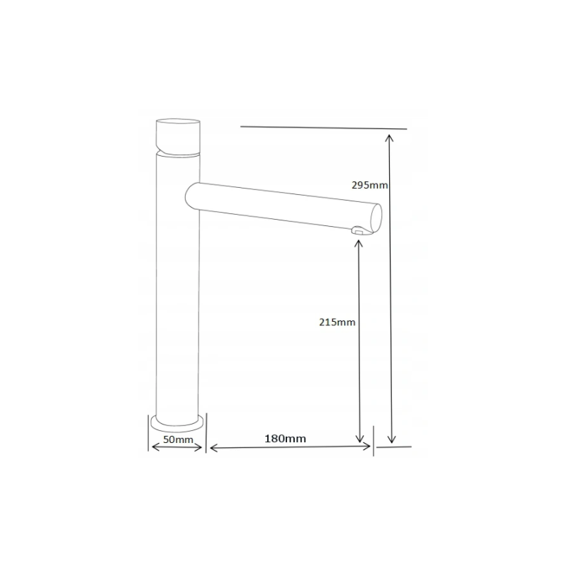 Mexen Elba One baterie de chiuvetă înaltă, roz-auriu - 74111-60