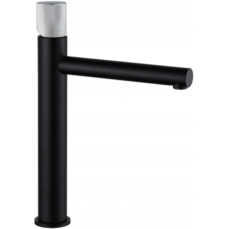 Mexen Elba One baterie înaltă pentru chiuvetă, negru/crom - 74111-77
