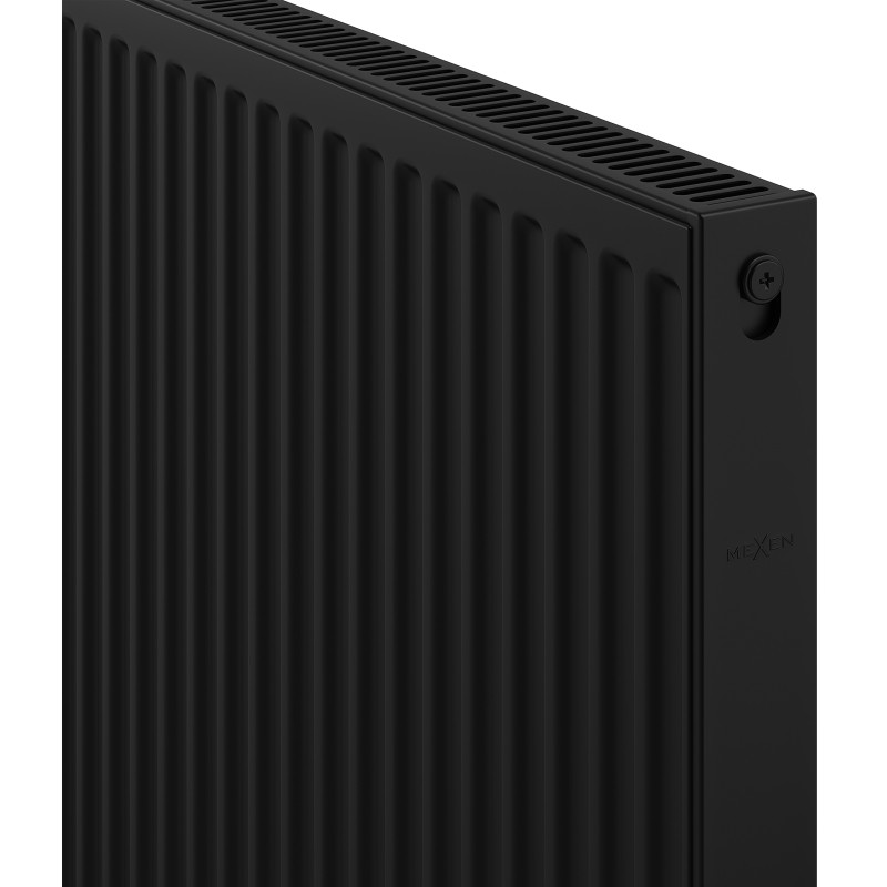 Mexen C11 radiator placă 400 x 400 mm, conexiune laterală, 259 W, negru - W411-040-040-70