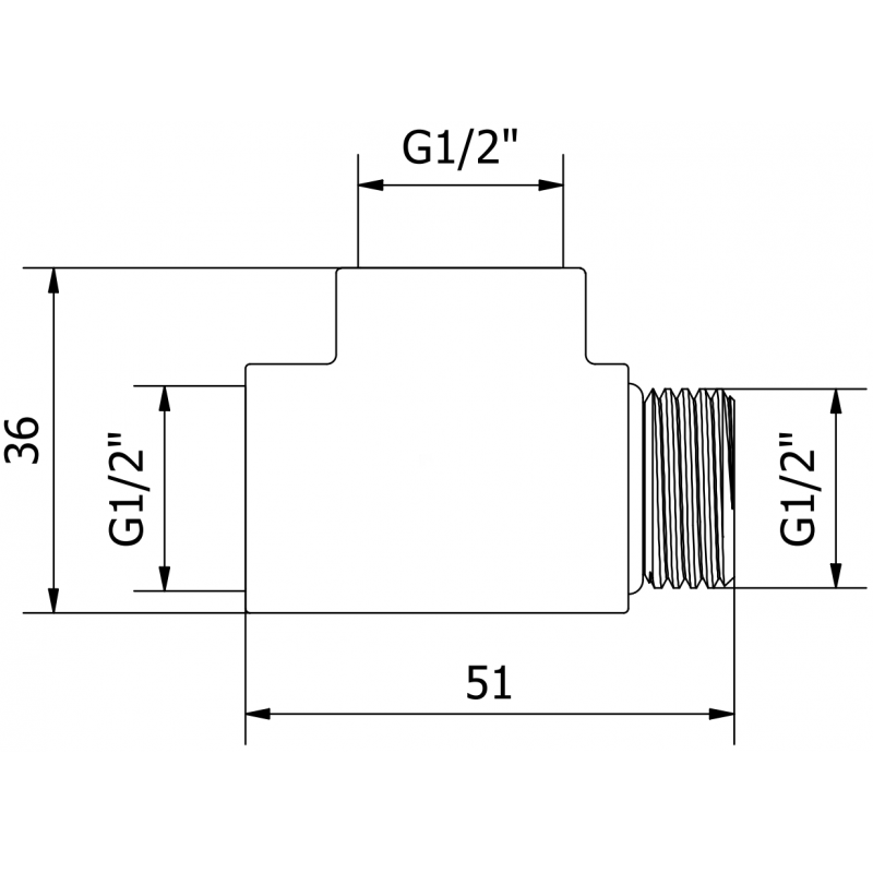 Mexen Uni-Term tee pentru elementul de încălzire electric, auriu - W906-000-50