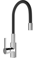 Mexen Flex baterie de bucătărie, Crom/Neagră - 670900-07