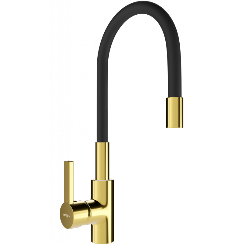 Baterie de bucătărie Mexen Flex, auriu/negru - 670900-57