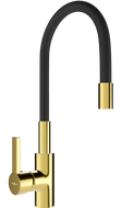 Mexen Flex baterie de bucătărie, Aurie/Neagră - 670900-57