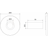 Mexen R set mascare unic pentru radiator, antracit - W904-000-66
