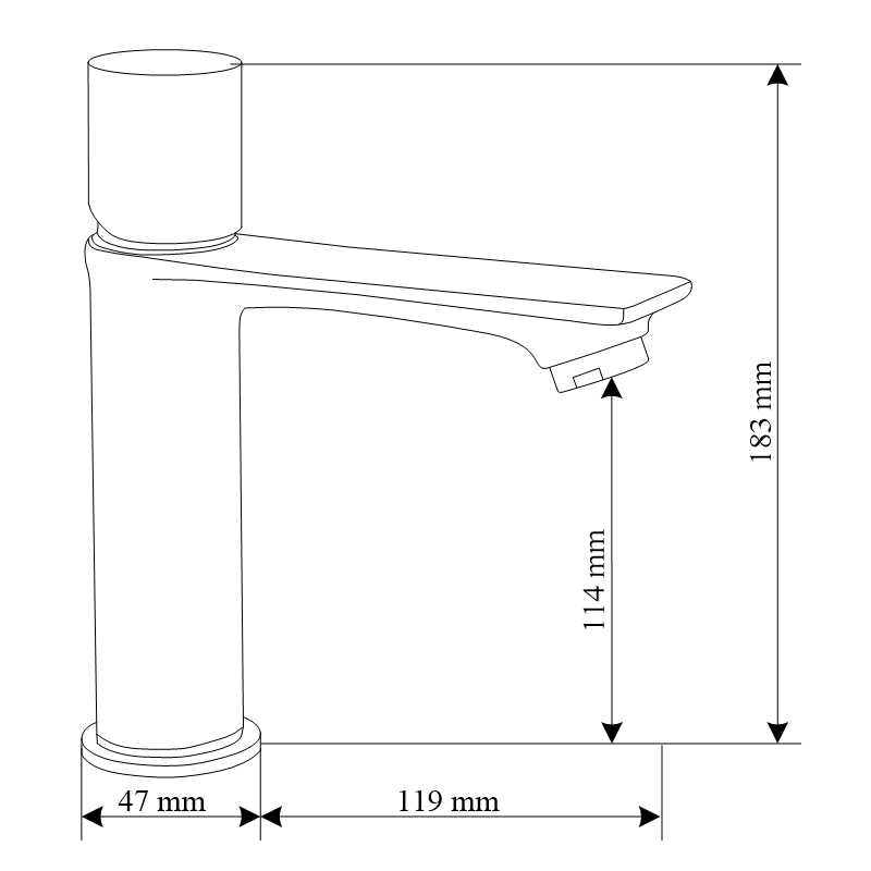 Mexen Royo One robinet de chiuvetă, alb/auriu - 72201-25