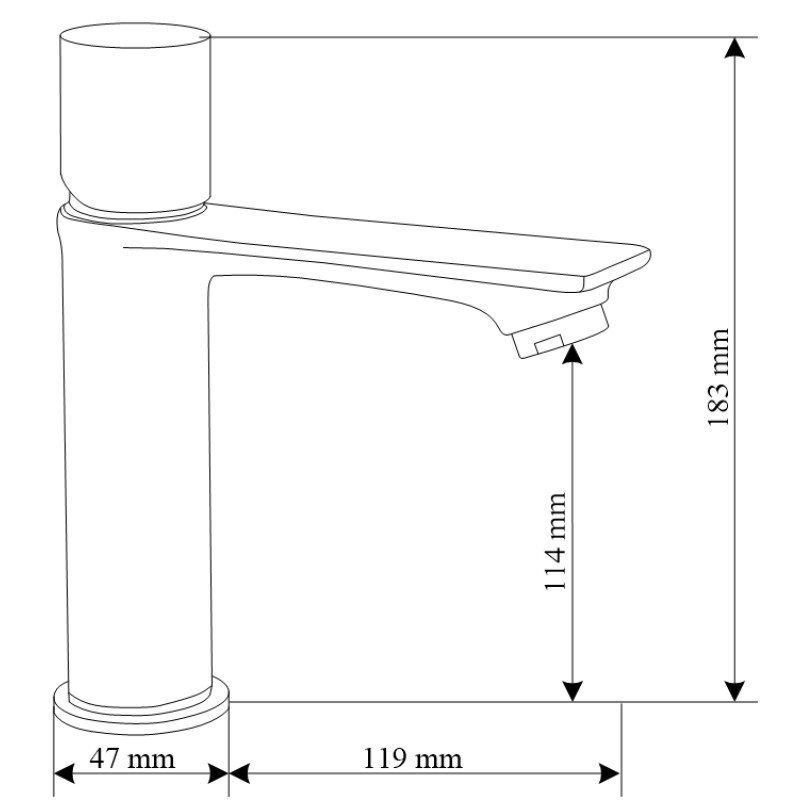 Mexen Royo One baterie de chiuvetă, gri armat periat - 72201-66