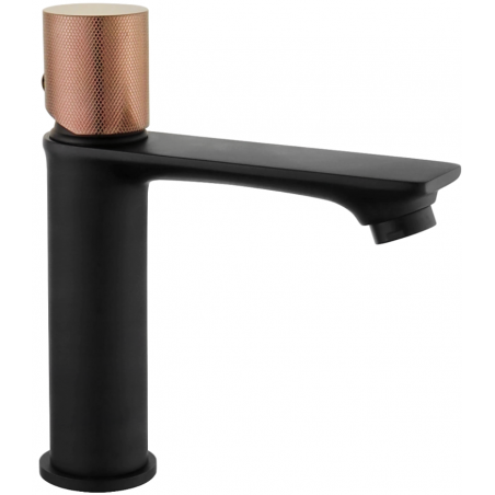 Mexen Royo One baterie pentru chiuvetă, negru/aur roz - 72201-76
