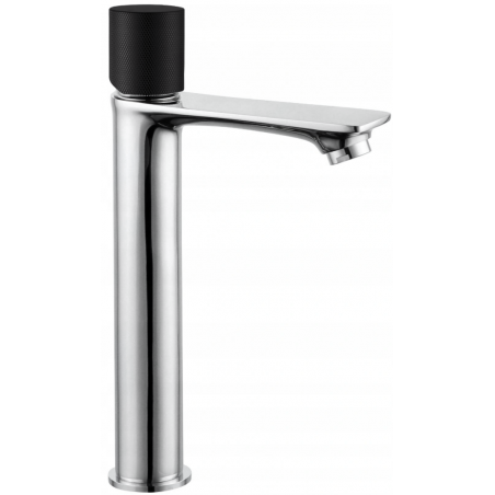 Mexen Royo One baterie înaltă pentru chiuvetă, negru/crom - 72211-07