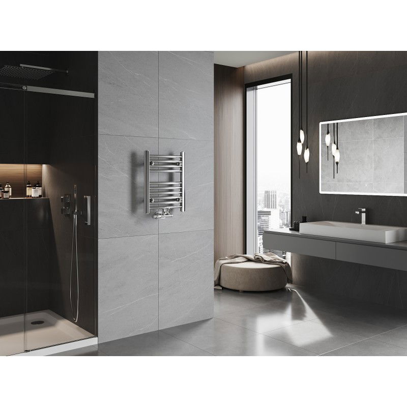 Mexen Ares fürdőszobai radiátor 500 x 400 mm, 142 W, króm - W102-0500-400-00-01