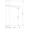 Mexen Royo One magas mosdócsaptelep, gun gray kefe - 72211-66
