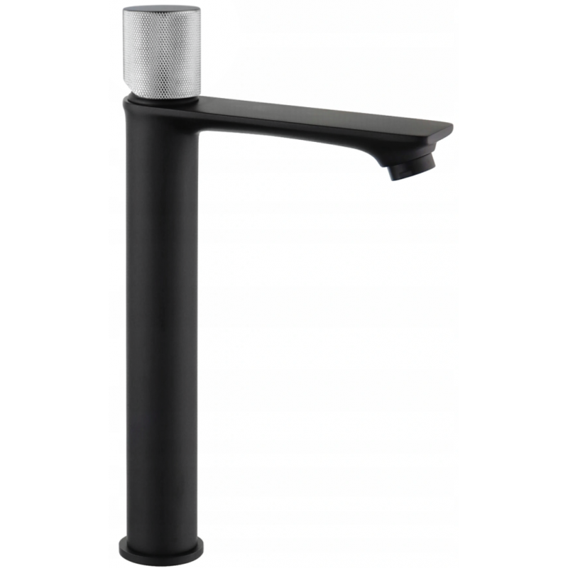 Mexen Royo One baterie de lavoar înaltă, crom/negru - 72211-77