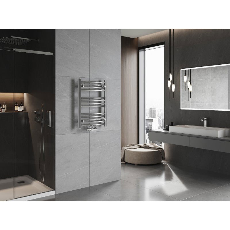 Mexen Ares fürdőszobai radiátor 700 x 500 mm, 226 W, króm - W102-0700-500-00-01