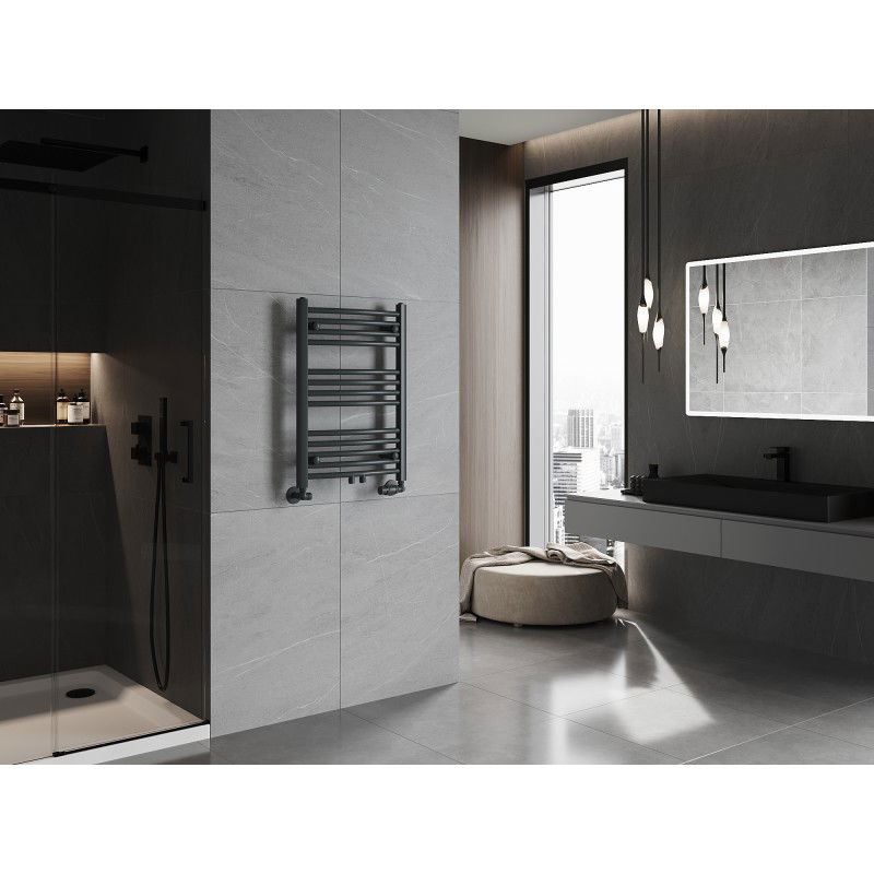 Mexen Ares fürdőszobai radiátor 700 x 500 mm, 286 W, antracit - W102-0700-500-00-66