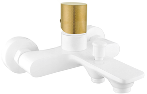 Mexen Royo One baterie de baie, alb/auriu - 72231-25