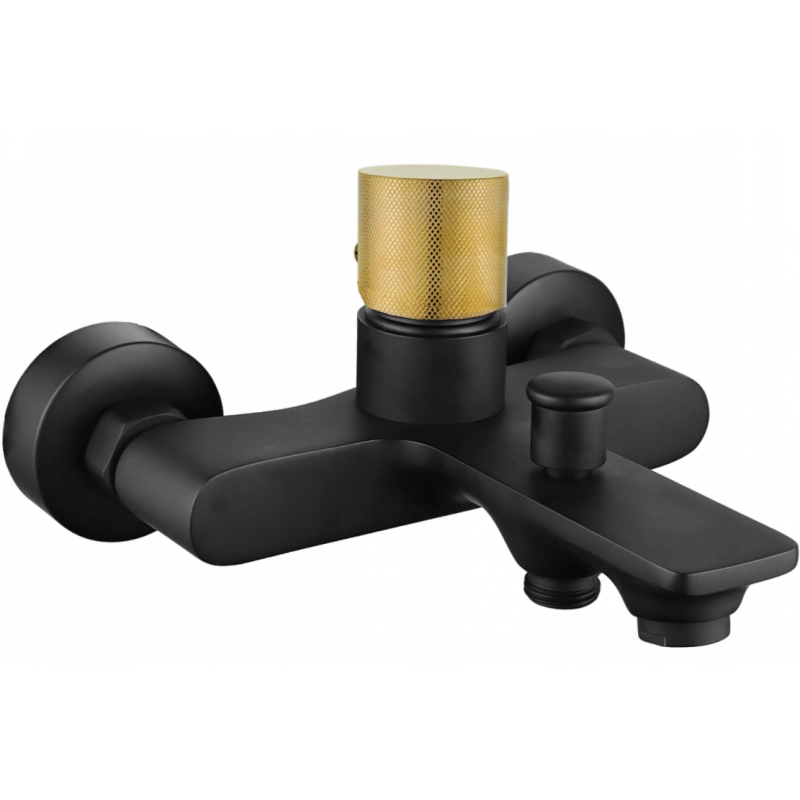 Mexen Royo One baterie de cadă, negru/auriu - 72230-75