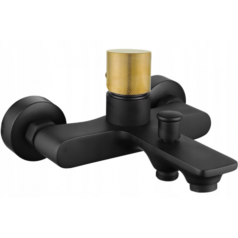 Mexen Royo One kád csaptelep, fekete/arany - 72230-75