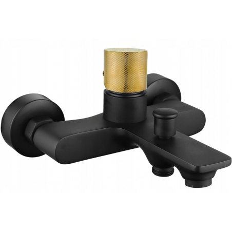 Mexen Royo One kád csaptelep, fekete/arany - 72230-75