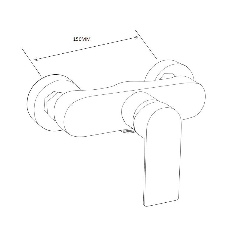 Mexen Royo baterie de duș, crom - 72240-00