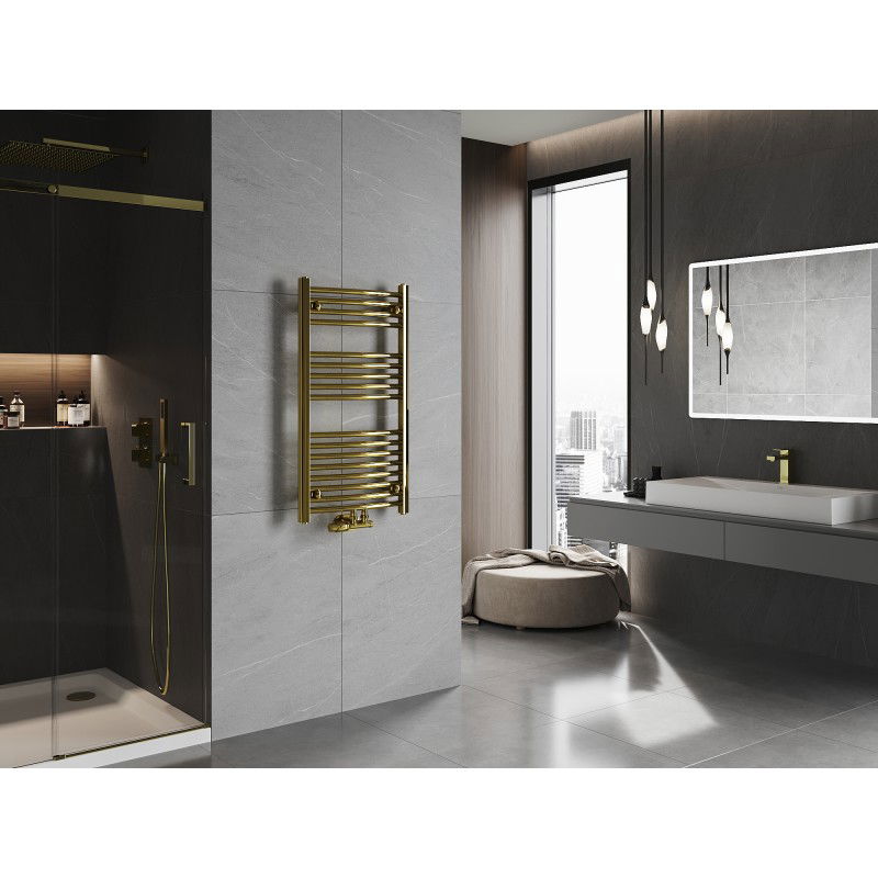 Mexen Ares fürdőszobai radiátor 900 x 500 mm, 294 W, arany - W102-0900-500-00-50