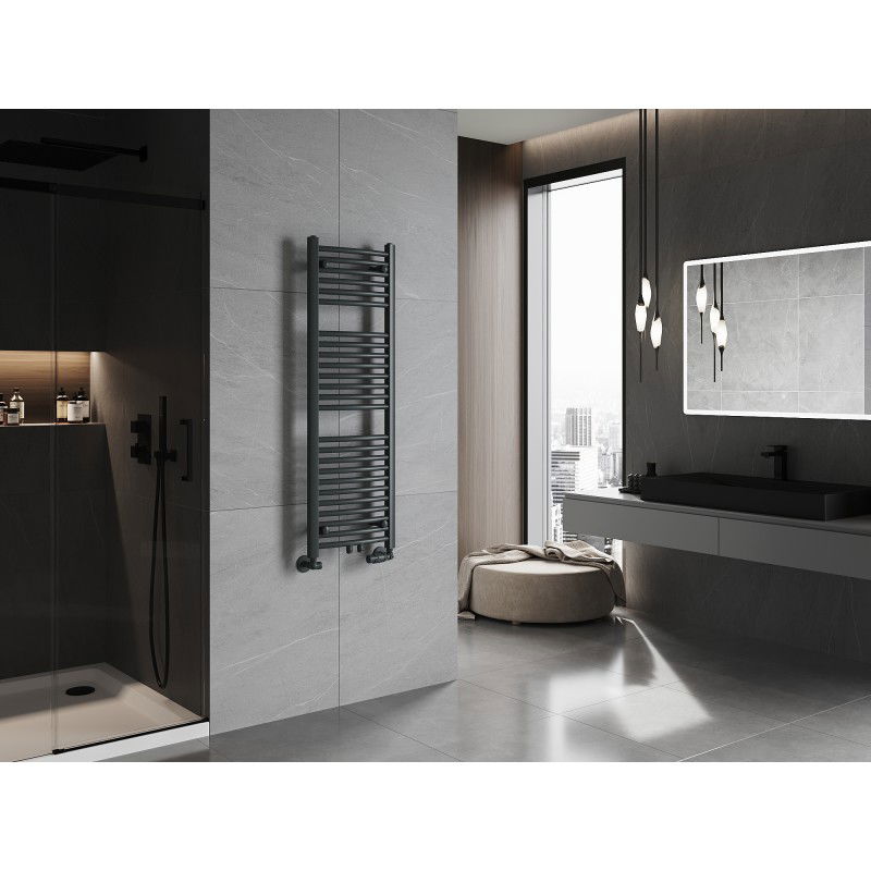 Mexen Ares fürdőszobai radiátor 1200 x 400 mm, 442 W, antracit - W102-1200-400-00-66