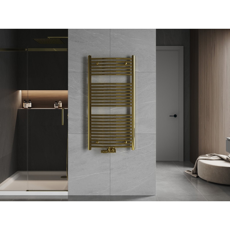 Mexen Ares Fürdőszobai radiátor 1200 x 600 mm, 490 W, arany színű - W102-1200-600-00-50