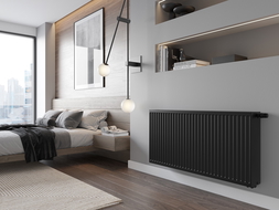 Mexen C33 radiator cu plăci 400 x 1500 mm, racord lateral, 2533 W, negru - W433-040-150-70