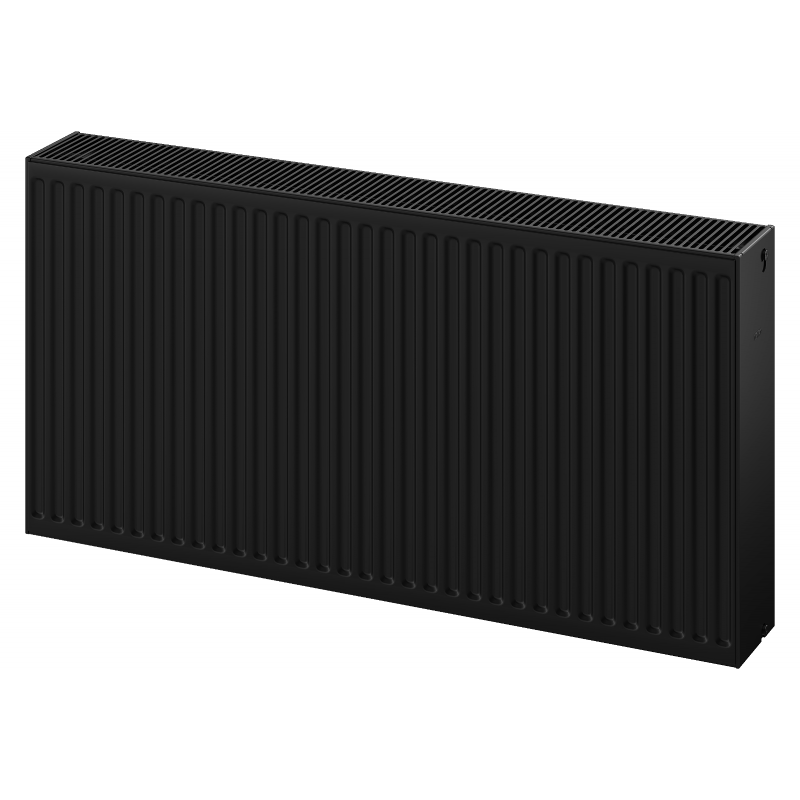 Mexen C33 lapradiátor 600 x 1600 mm, oldalsó csatlakozás, 3735 W, fekete - W433-060-160-70