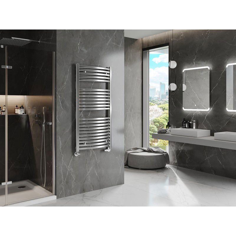 Mexen Helios fürdőszobai radiátor 1200 x 600 mm, 521 W, króm - W103-1200-600-00-01