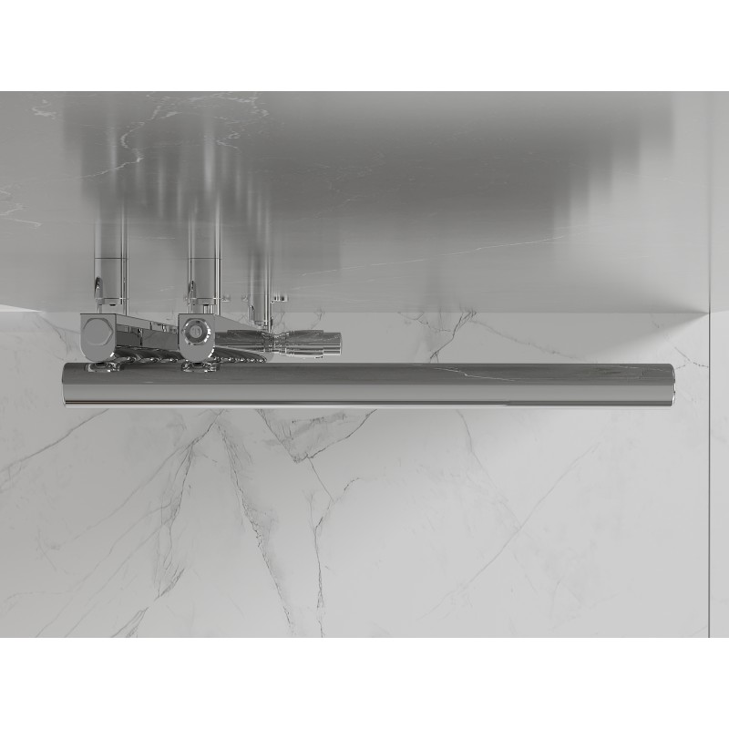 Mexen Jukon 988 x 500 mm-es díszítő fürdőszobai radiátor, 246 W, króm - W116-0988-500-00-01