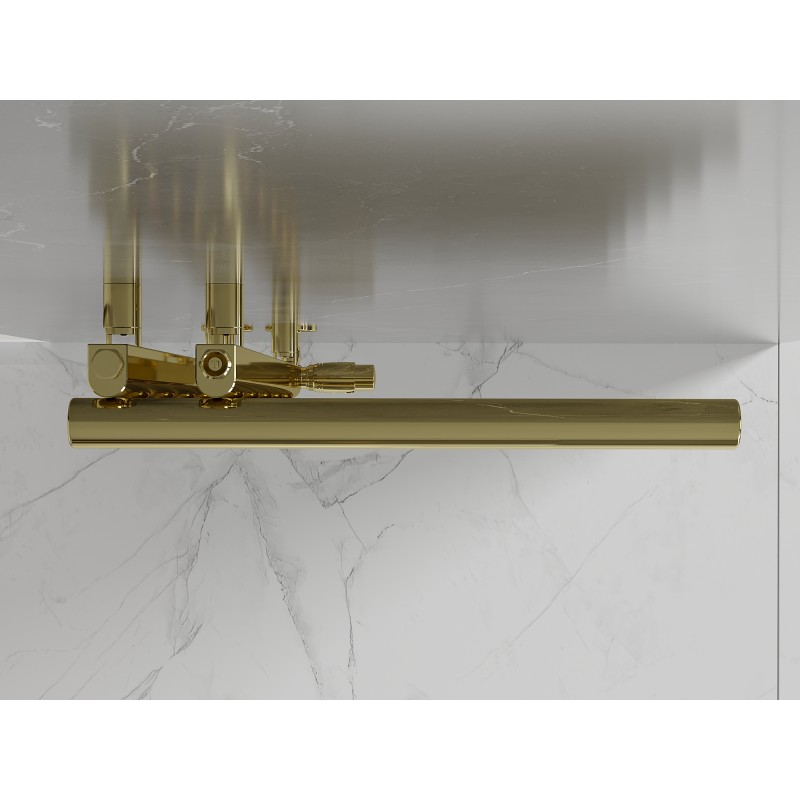 Mexen Jukon díszes fürdőszobai radiátor 988 x 500 mm, 246 W, arany - W116-0988-500-00-50