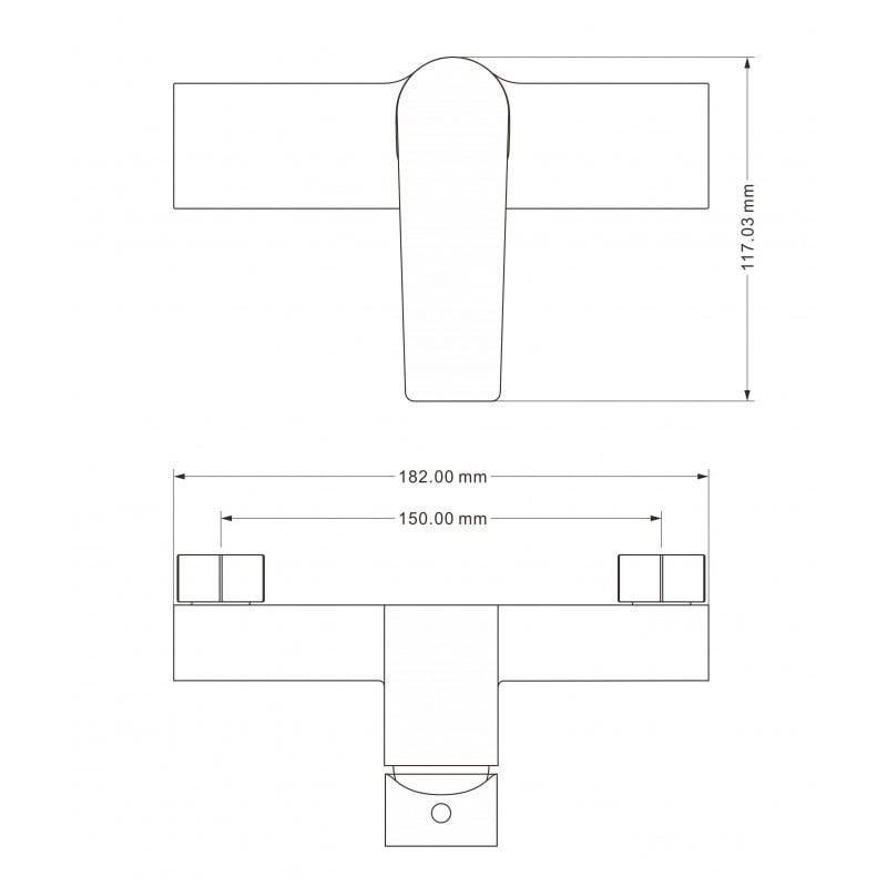 Mexen Lynx baterie de duș, negru - 745940-70