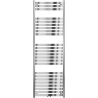 Mexen Uran fürdőszobai radiátor 1800 x 600 mm, 738 W, króm - W105-1800-600-00-01