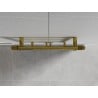 Mexen Mars grătar de baie 700 x 500 mm, 224 W, auriu - W110-0700-500-00-50