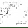 Mexen Tiber dozator de săpun, Crom - 7050540-00