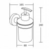 Mexen Tiber dozator de săpun, negru - 7050540-70