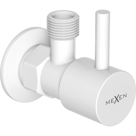Mexen R1 robinet de colț pentru baterie 1/2"x3/8", alb - 79970-20