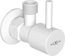 Mexen R1 robinet de colț pentru baterie 1/2"x3/8", alb - 79970-20