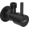 Mexen R1 robinet unghiular pentru baterie 1/2"x3/8", negru - 79970-70