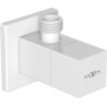 Mexen S supapă unghiulară pentru robinet 1/2"x3/8", alb - 79971-20