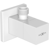 Mexen S szögletes szelep csaptelephez 1/2"x3/8", fehér - 79971-20