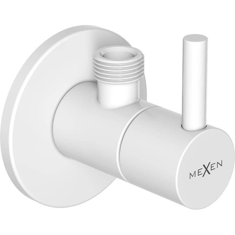 Mexen R2 ventil unghiular pentru baterie 1/2"x3/8", alb - 79972-20