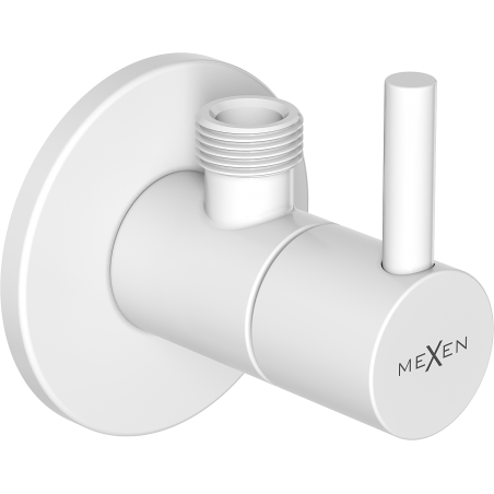 Mexen R2 ventil unghiular pentru baterii 1/2"x3/8", alb - 79972-20