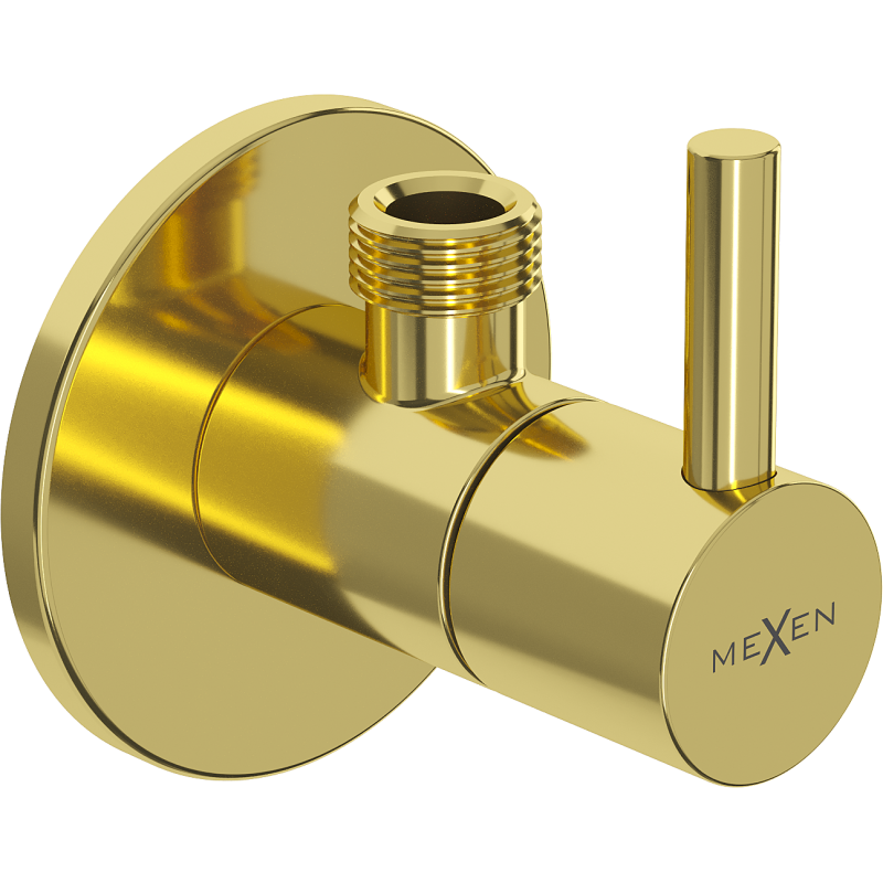 Mexen R2 ventil unghiular pentru baterie 1/2"x3/8", auriu - 79972-50