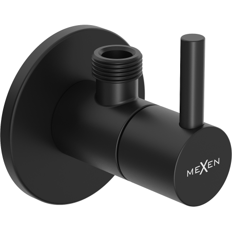 Mexen R2 fali szögletes szelep csaptelephez 1/2"x3/8", fekete - 79972-70