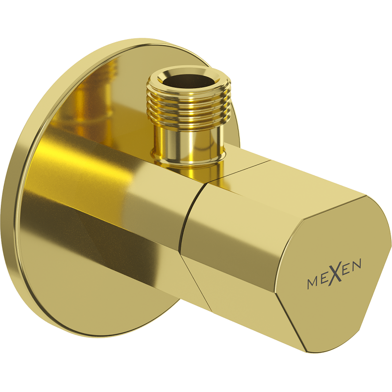 Mexen T ventil unghiular pentru baterie 1/2"x3/8", auriu - 79973-50