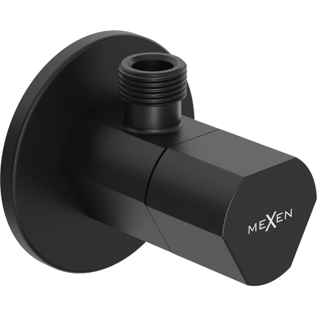 Mexen T robinet unghiular pentru baterii 1/2"x3/8", negru - 79973-70