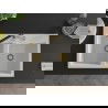Mexen Hektor chiuvetă de granit cu 2 compartimente 800 x 480 mm, alb, sifon auriu - 6521802000-20-G