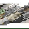 Mexen Hektor chiuvetă granit 2-camere 800 x 480 mm, bej, sifon negru - 6521802000-69-B