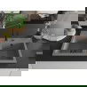 Mexen Hektor gránit kétkamrás mosogató 800 x 480 mm, szürke, fekete szifon - 6521802000-71-B